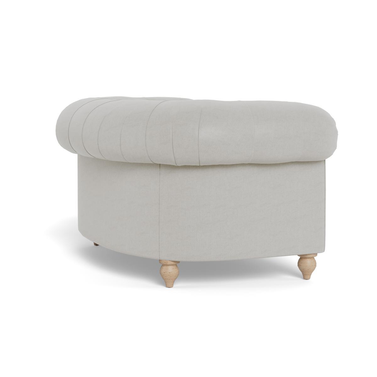Heal's Fitzrovia Loveseat Capelo LinenCotton Sea Salt Black Feet - Heal's UK Furniture – image 4