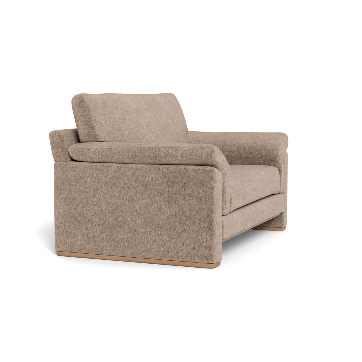 Heal's Paris II Loveseat Boucle Velvet Rocky Walnut Stained Feet – image 2