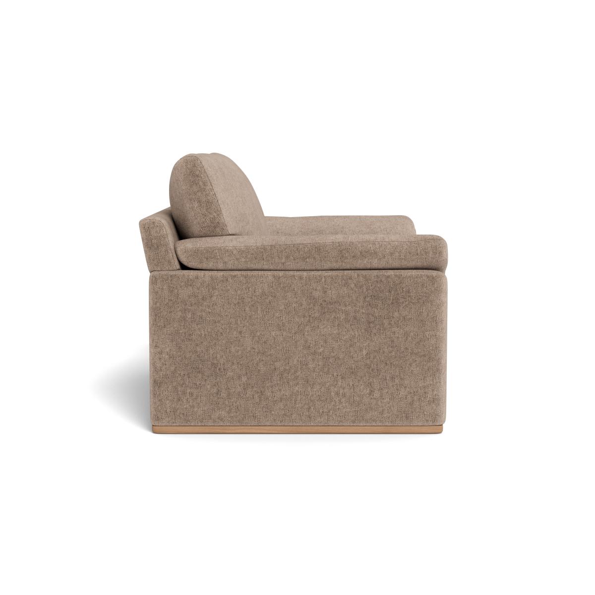 Heal's Paris II Loveseat Boucle Velvet Rocky Walnut Stained Feet – image 3