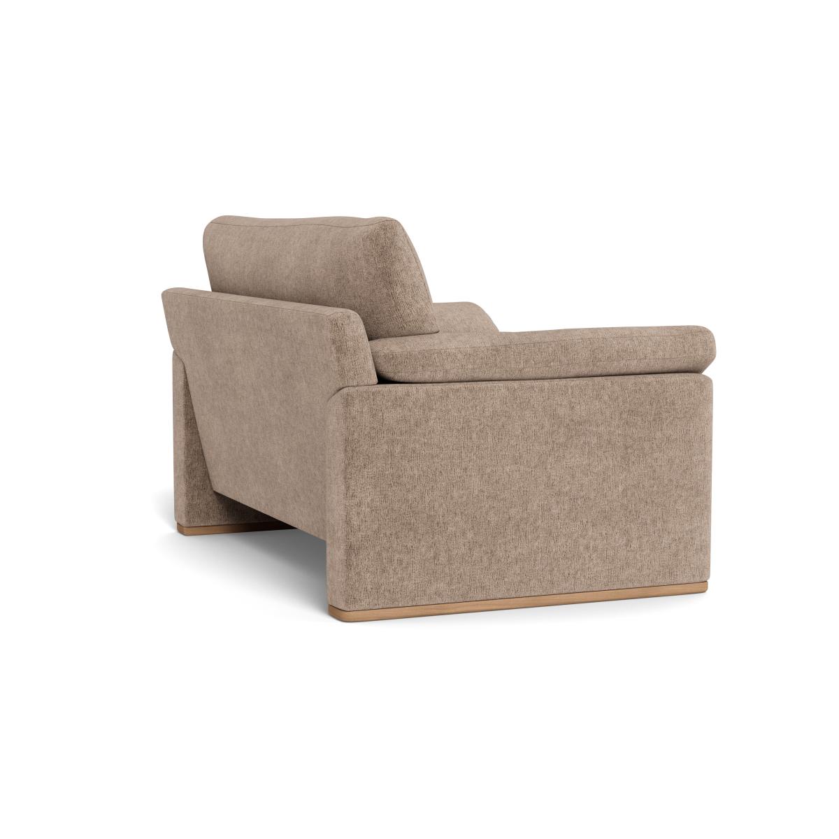 Heal's Paris II Loveseat Boucle Velvet Rocky Walnut Stained Feet – image 4