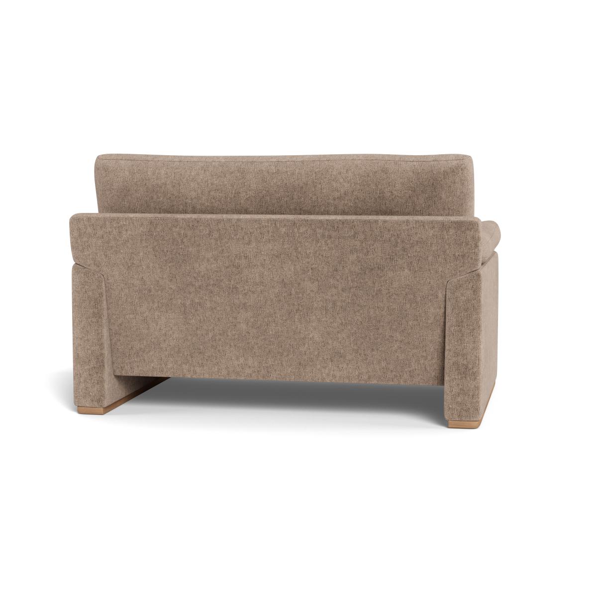 Heal's Paris II Loveseat Boucle Velvet Rocky Walnut Stained Feet – image 5