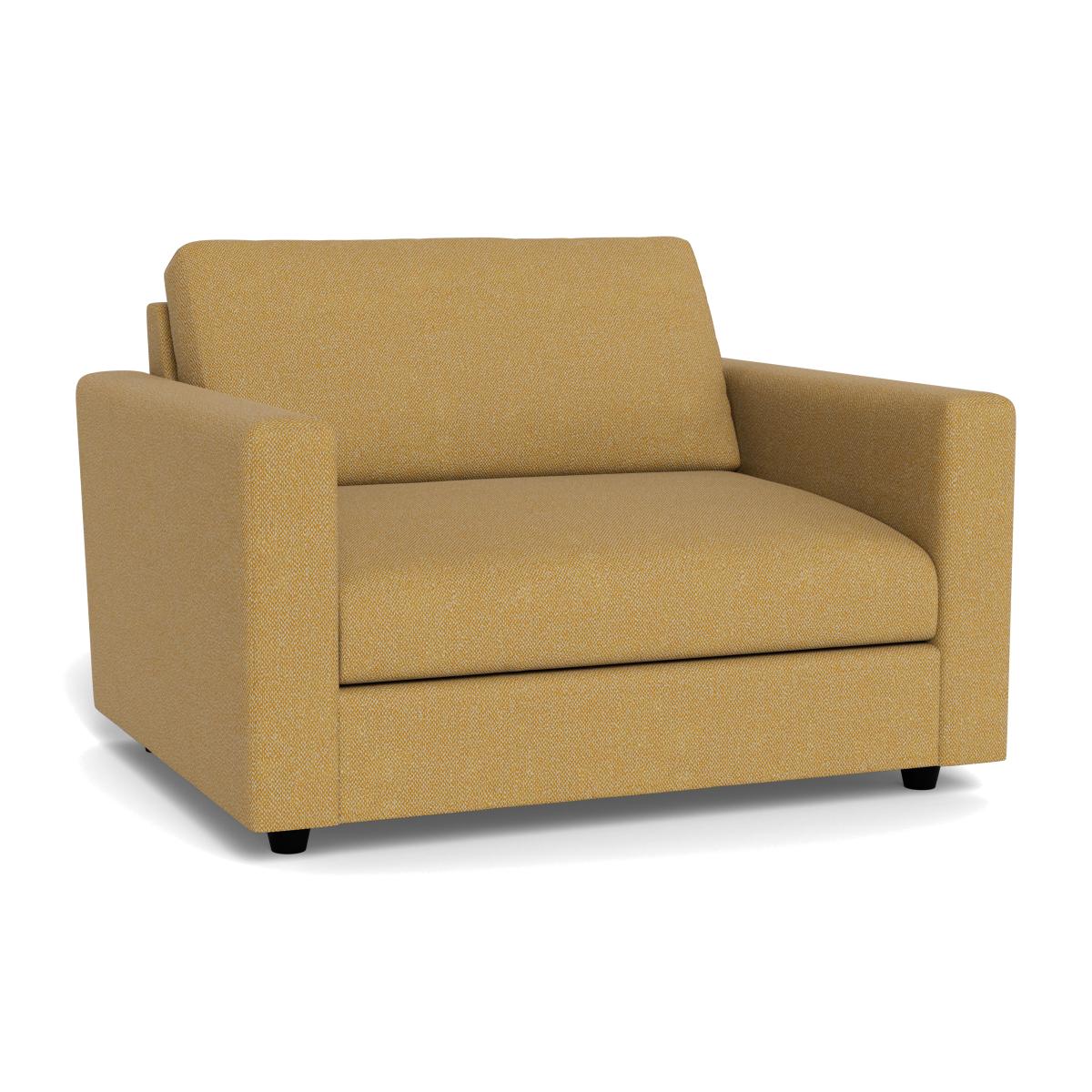 Heal's Nimbus II Loveseat Boucle Tweed Citrine Black Feet – image 1