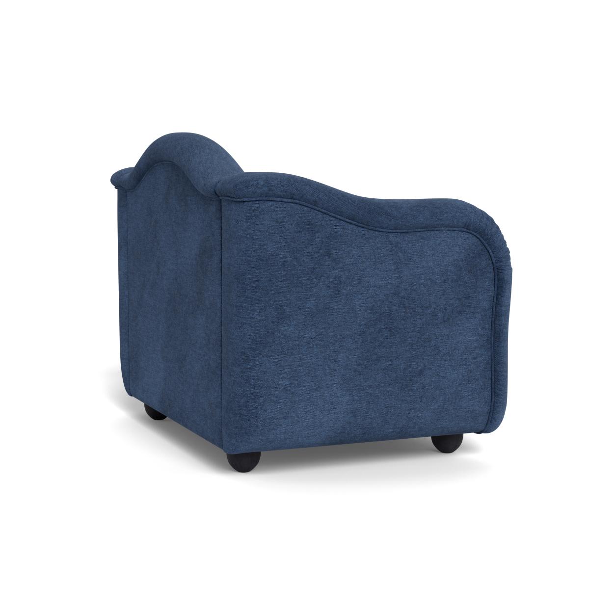Heal's Tetbury Loveseat Broad Weave Lagoon Black Beech Feet – image 5
