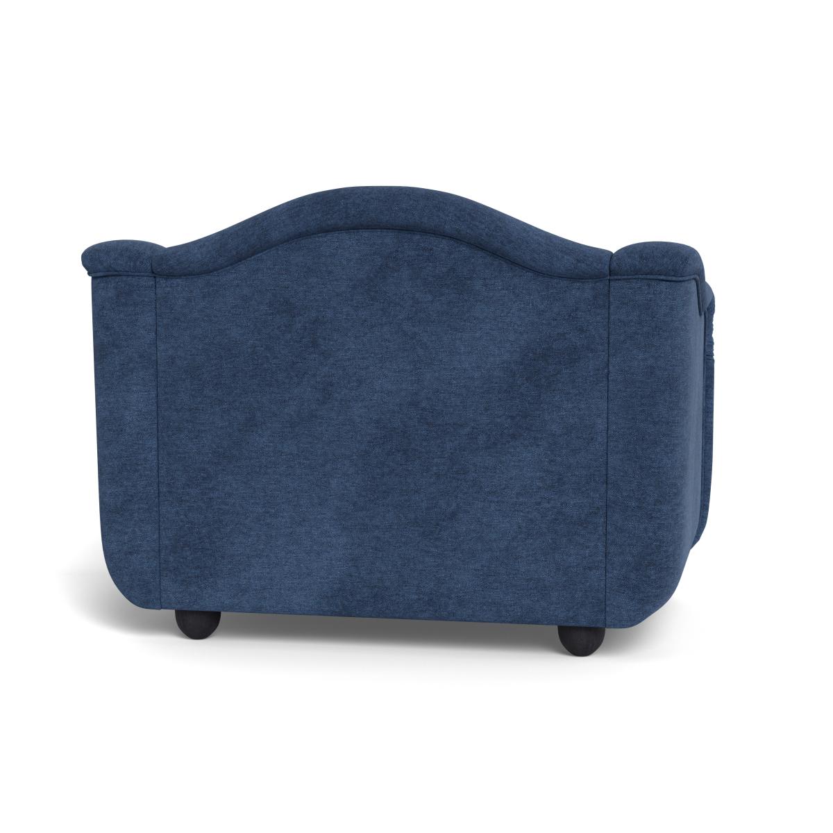 Heal's Tetbury Loveseat Broad Weave Lagoon Black Beech Feet – image 6