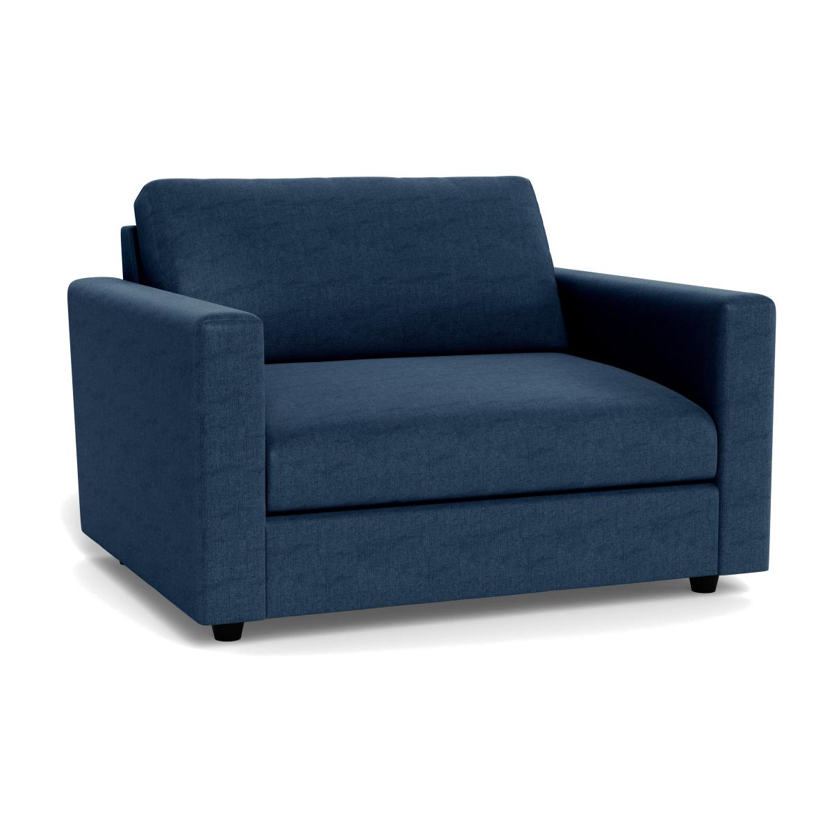 Heal's Nimbus Loveseat Capelo Linen-Cotton Inkspot Black Feet – image 1
