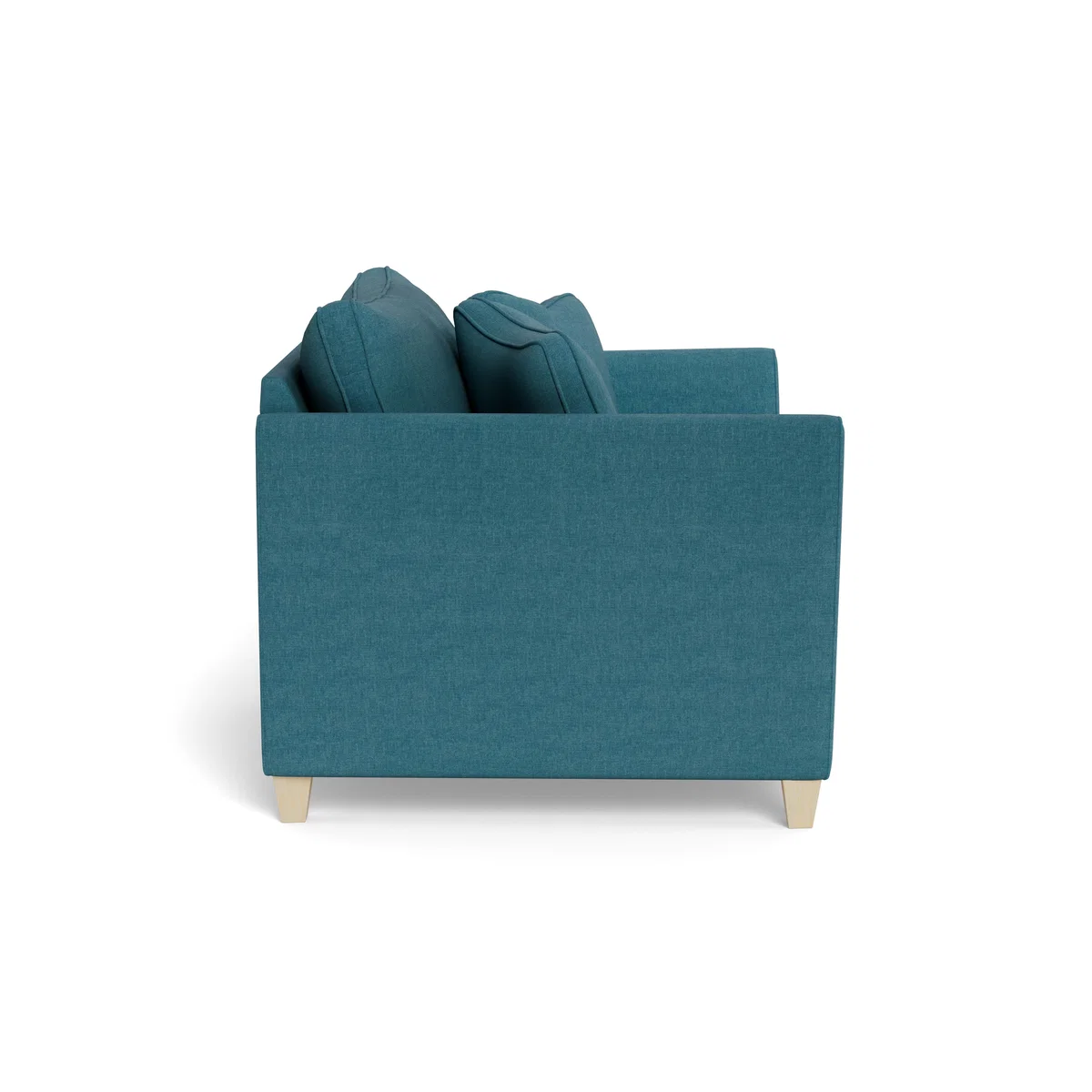 Heal's Torino Loveseat Brushed Cotton Cadet Black Feet - Heal's UK Furniture – image 3