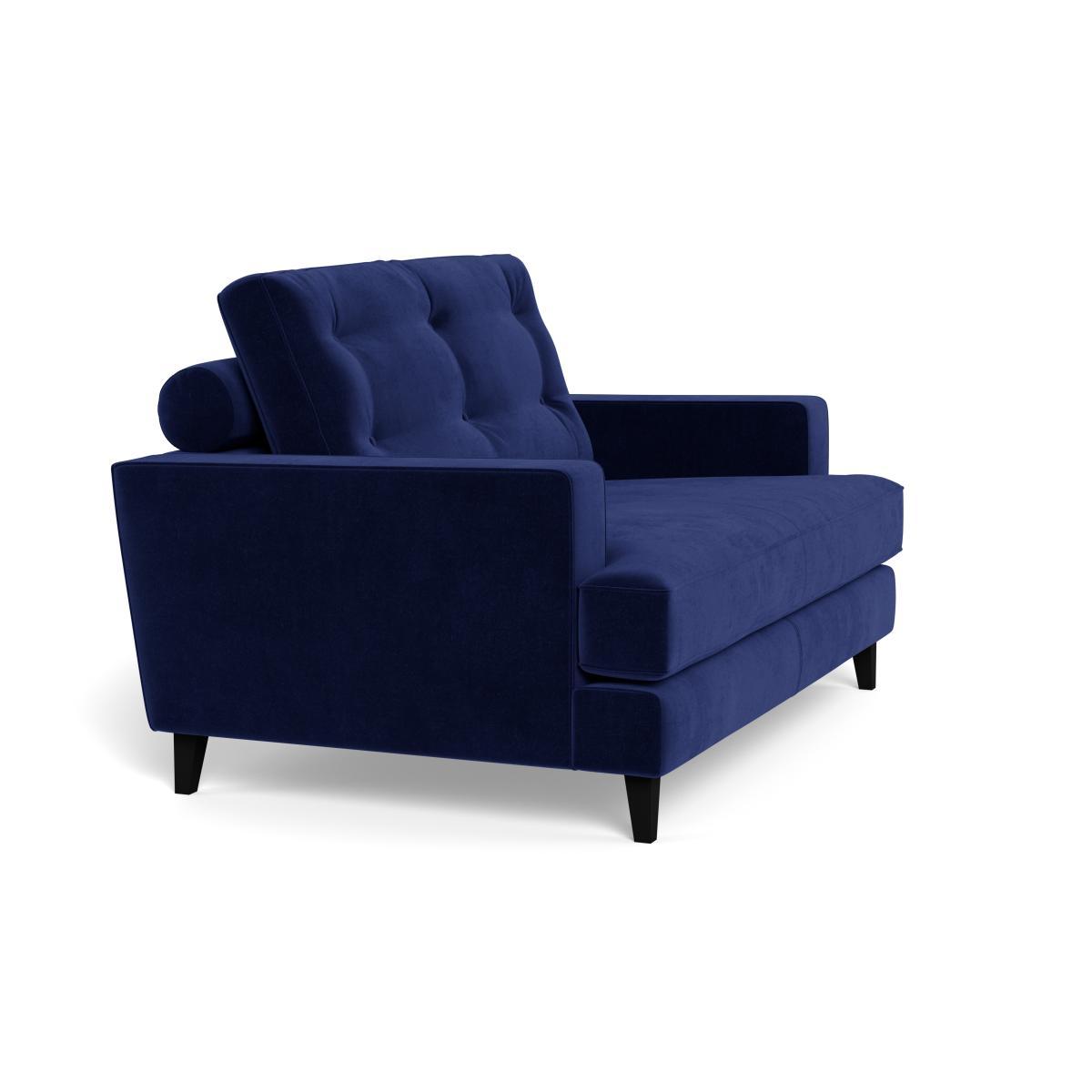 Heal's Mistral Loveseat Velvet Midnight Black Feet - Heal's UK Furniture – image 2