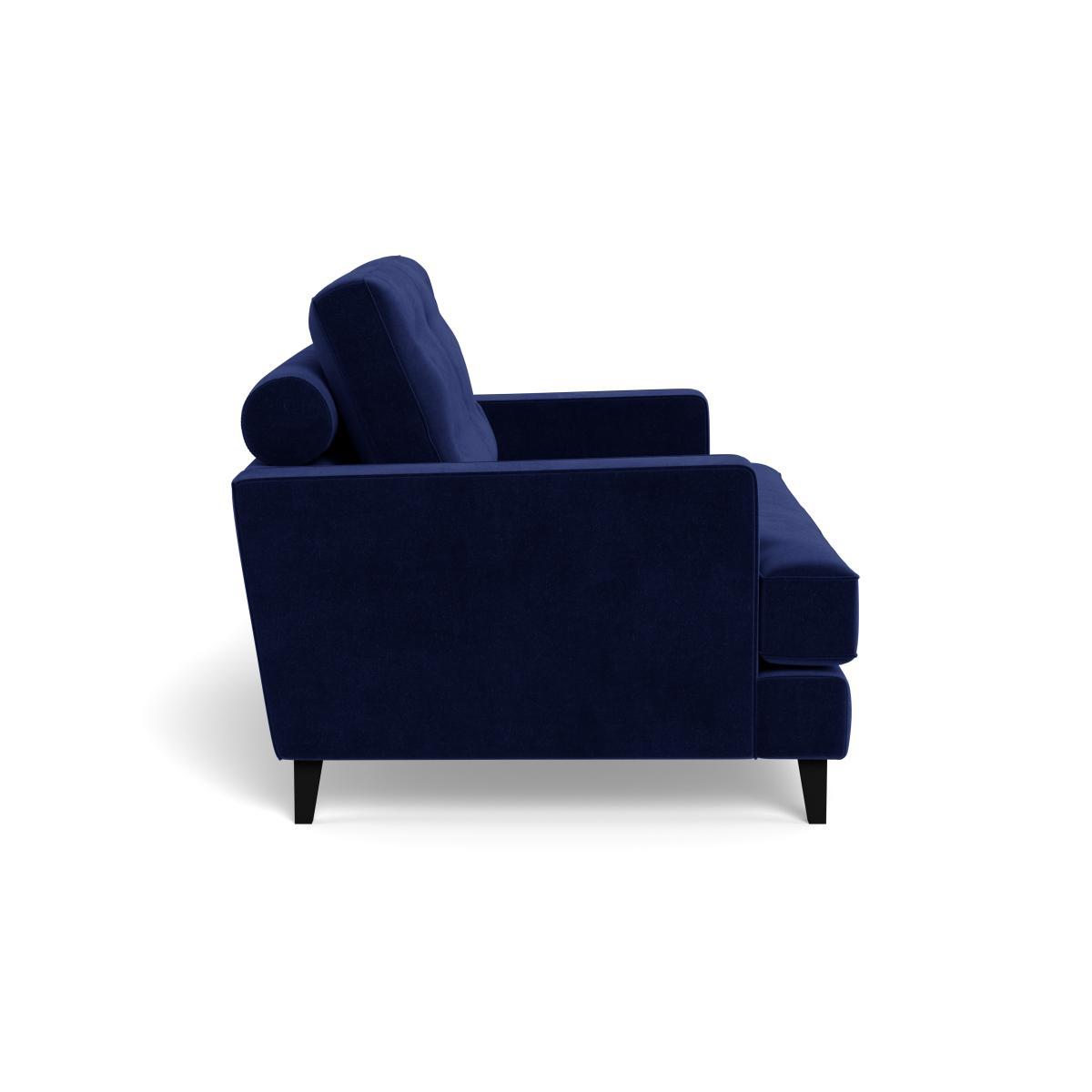 Heal's Mistral Loveseat Velvet Midnight Black Feet - Heal's UK Furniture – image 3