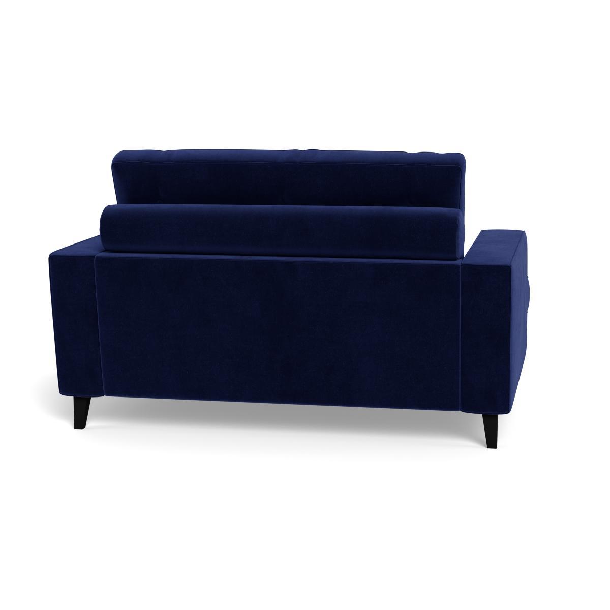 Heal's Mistral Loveseat Velvet Midnight Black Feet - Heal's UK Furniture – image 5