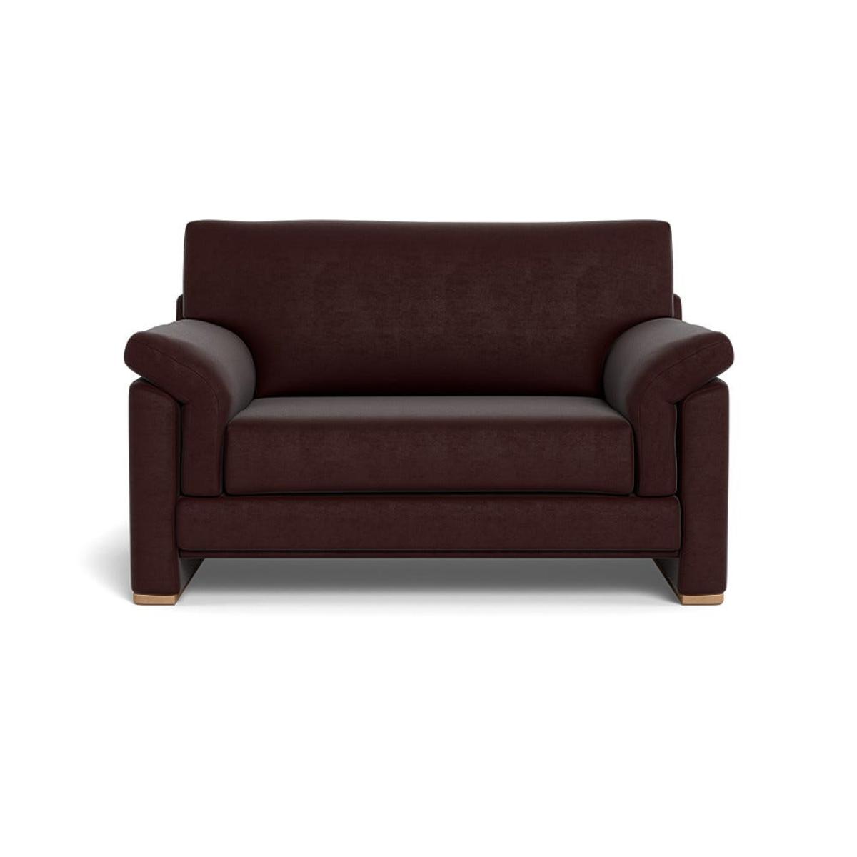 Heal's Paris II Loveseat Smart Luxe Velvet Acorn Natural Feet – image 2