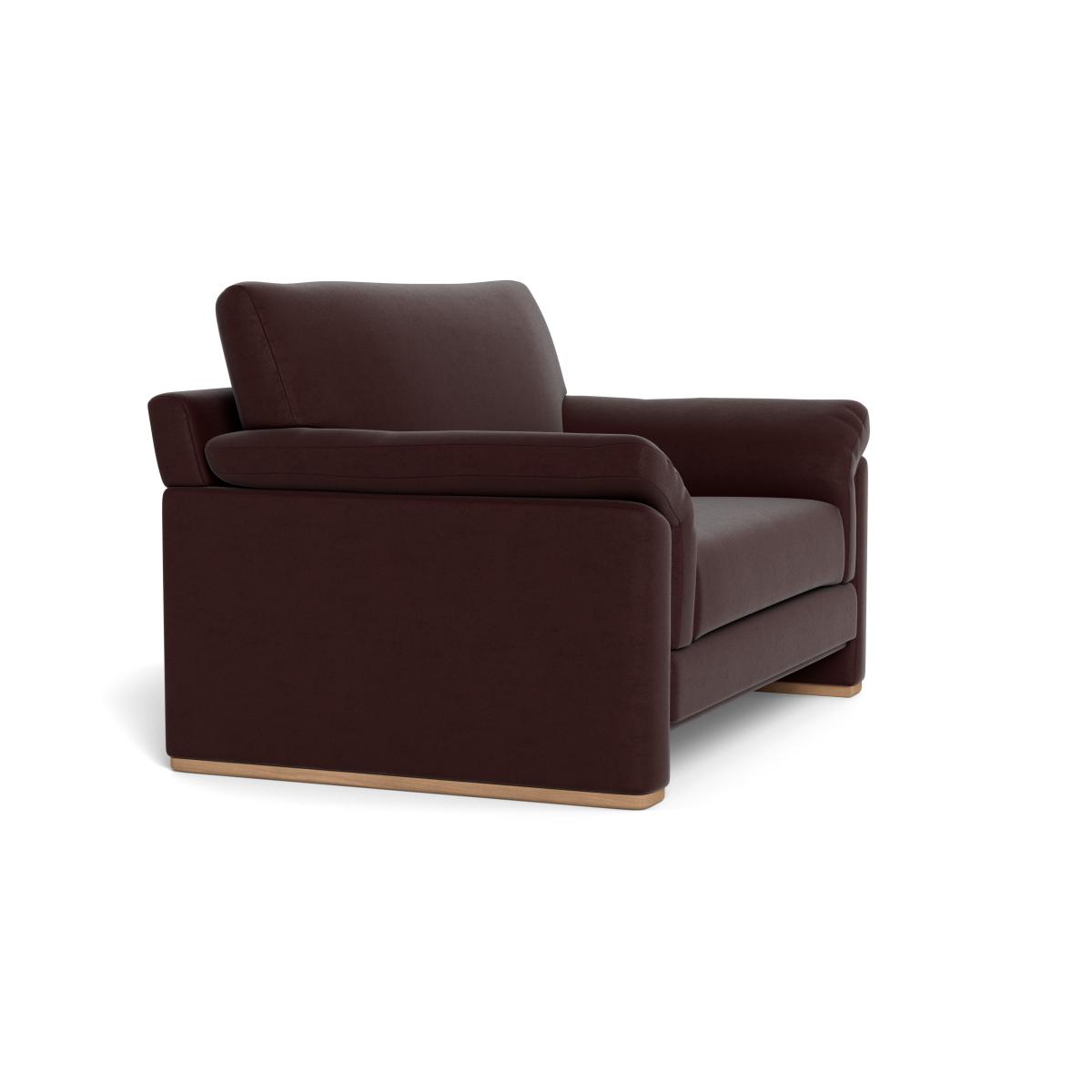 Heal's Paris II Loveseat Smart Luxe Velvet Acorn Natural Feet – image 3