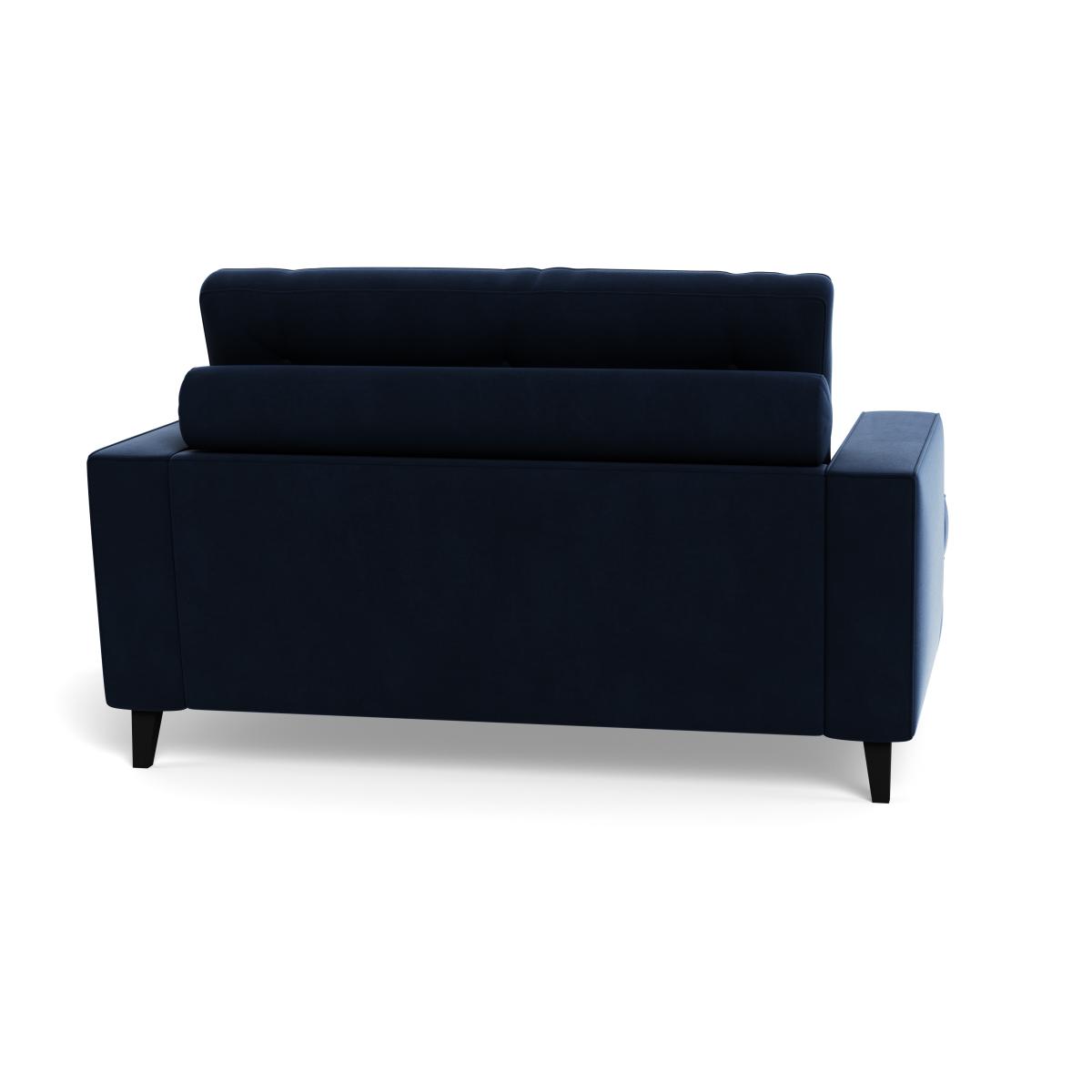 Heal's Mistral Loveseat Smart Velvet Dusk Black Feet – image 6
