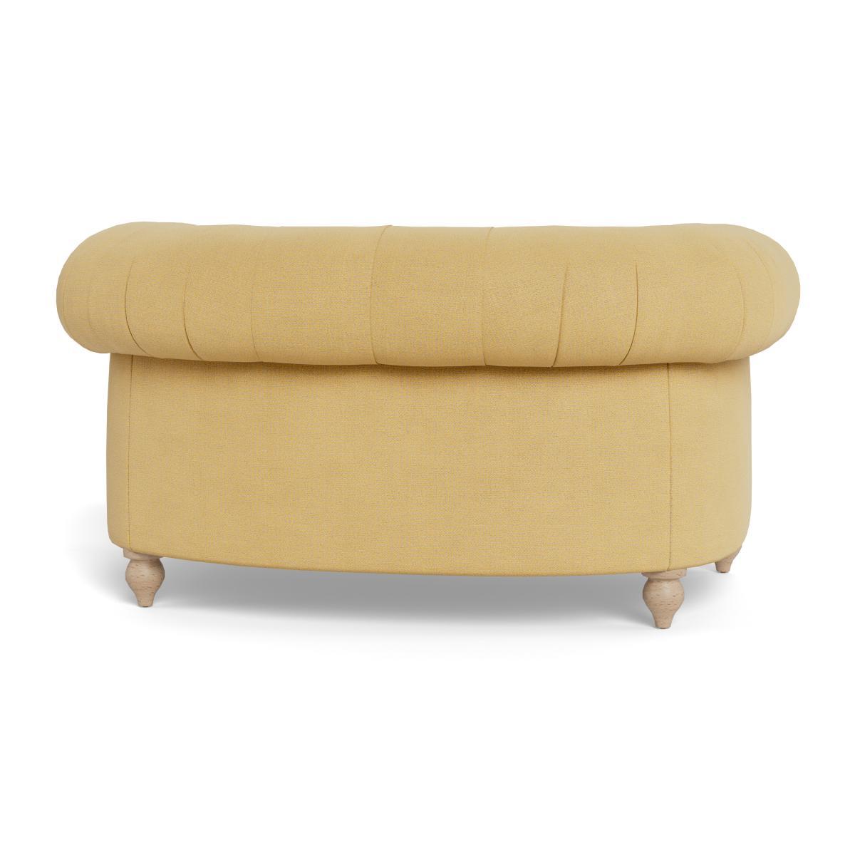 Heal's Fitzrovia Loveseat Tejo Recycled Ochre Black Painted Oak Feet - Heal's UK Furniture – image 5