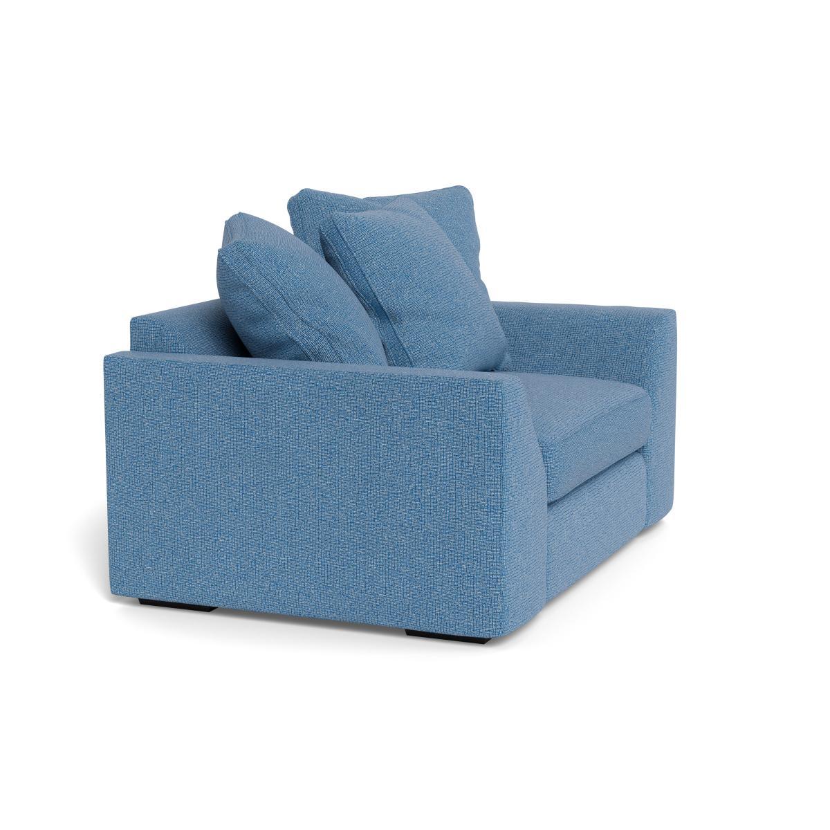 Heal's Cumulus Loveseat Tejo Recycled Cobalt Black Feet - Heal's UK Furniture – image 2