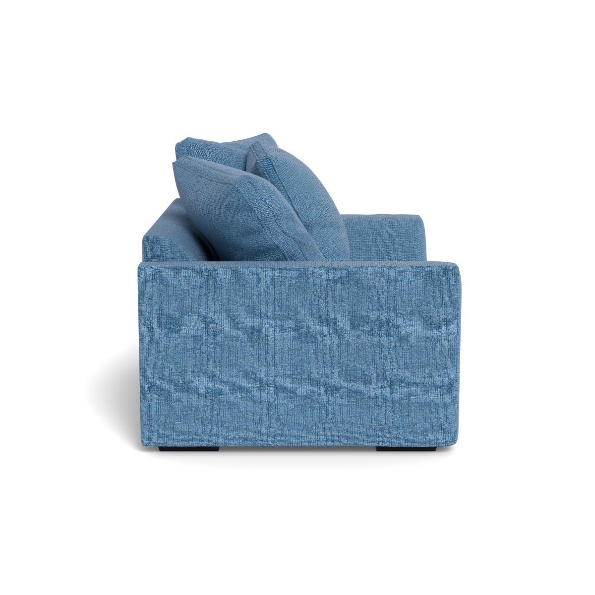 Heal's Cumulus Loveseat Tejo Recycled Cobalt Black Feet - Heal's UK Furniture – image 3