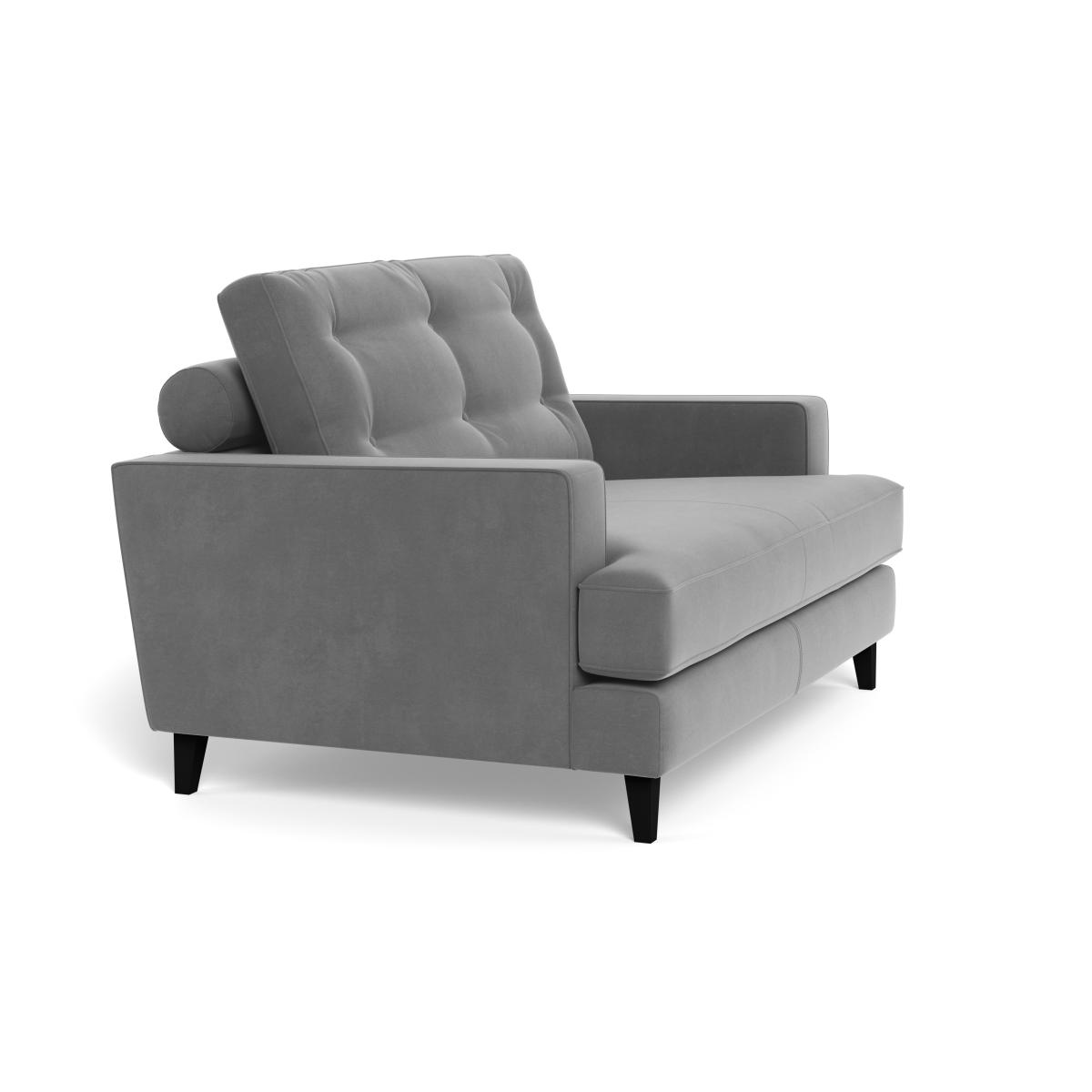 Heal's Mistral Loveseat Smart Velvet Mercury Black Feet – image 2