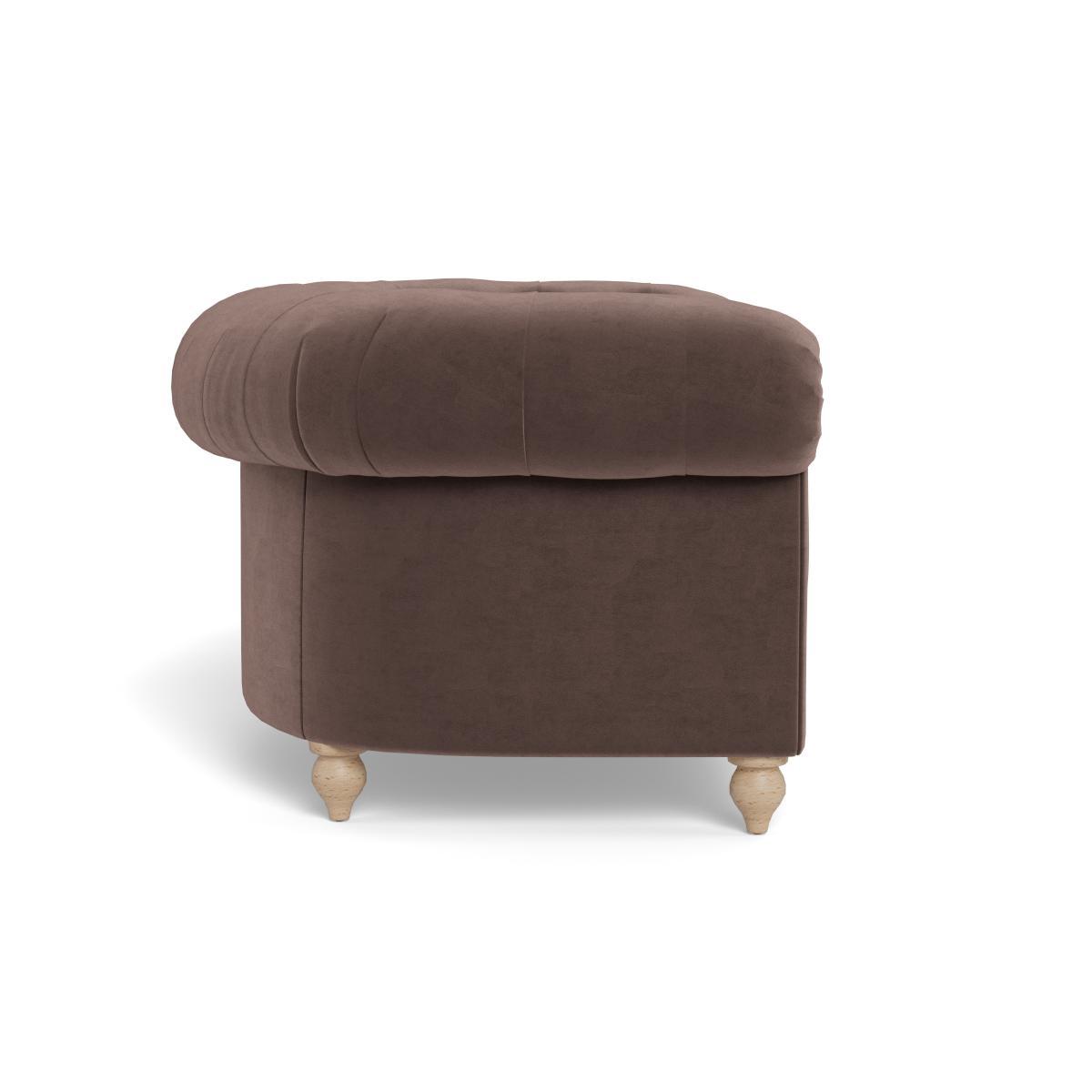 Heal's Fitzrovia Loveseat Velvet Mink Black Feet - Heal's UK Furniture – image 3
