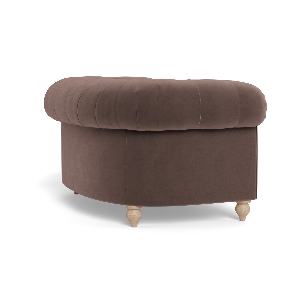 Heal's Fitzrovia Loveseat Velvet Mink Black Feet - Heal's UK Furniture – image 4