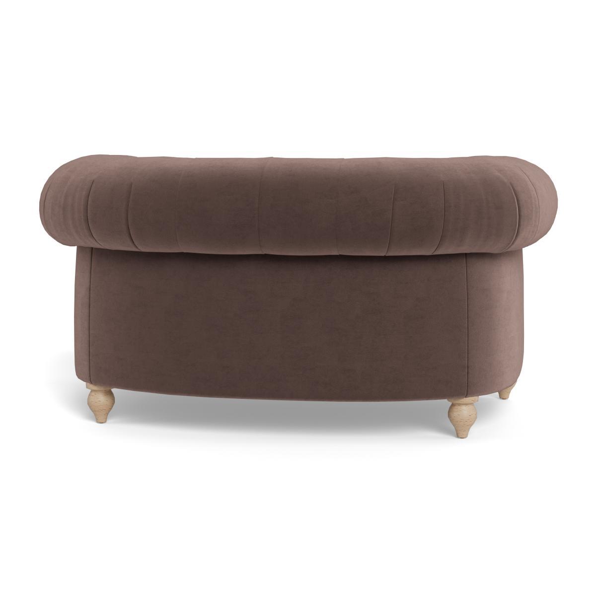 Heal's Fitzrovia Loveseat Velvet Mink Black Feet - Heal's UK Furniture – image 5