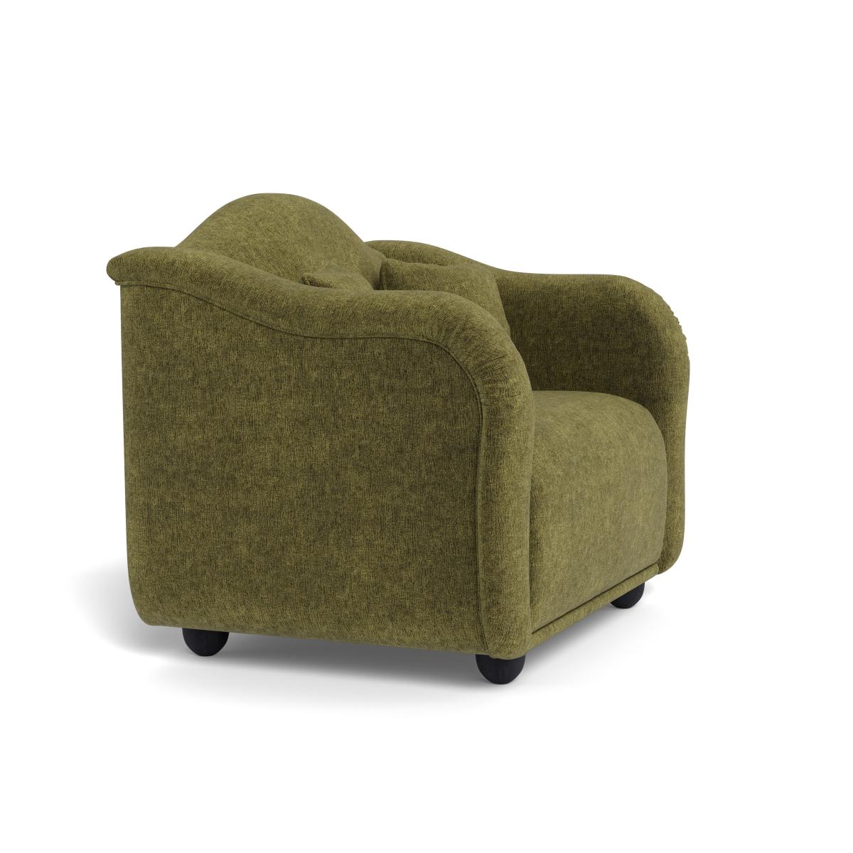 Heal's Tetbury Loveseat Boucle Velvet Wilder Black Beech Feet – image 2