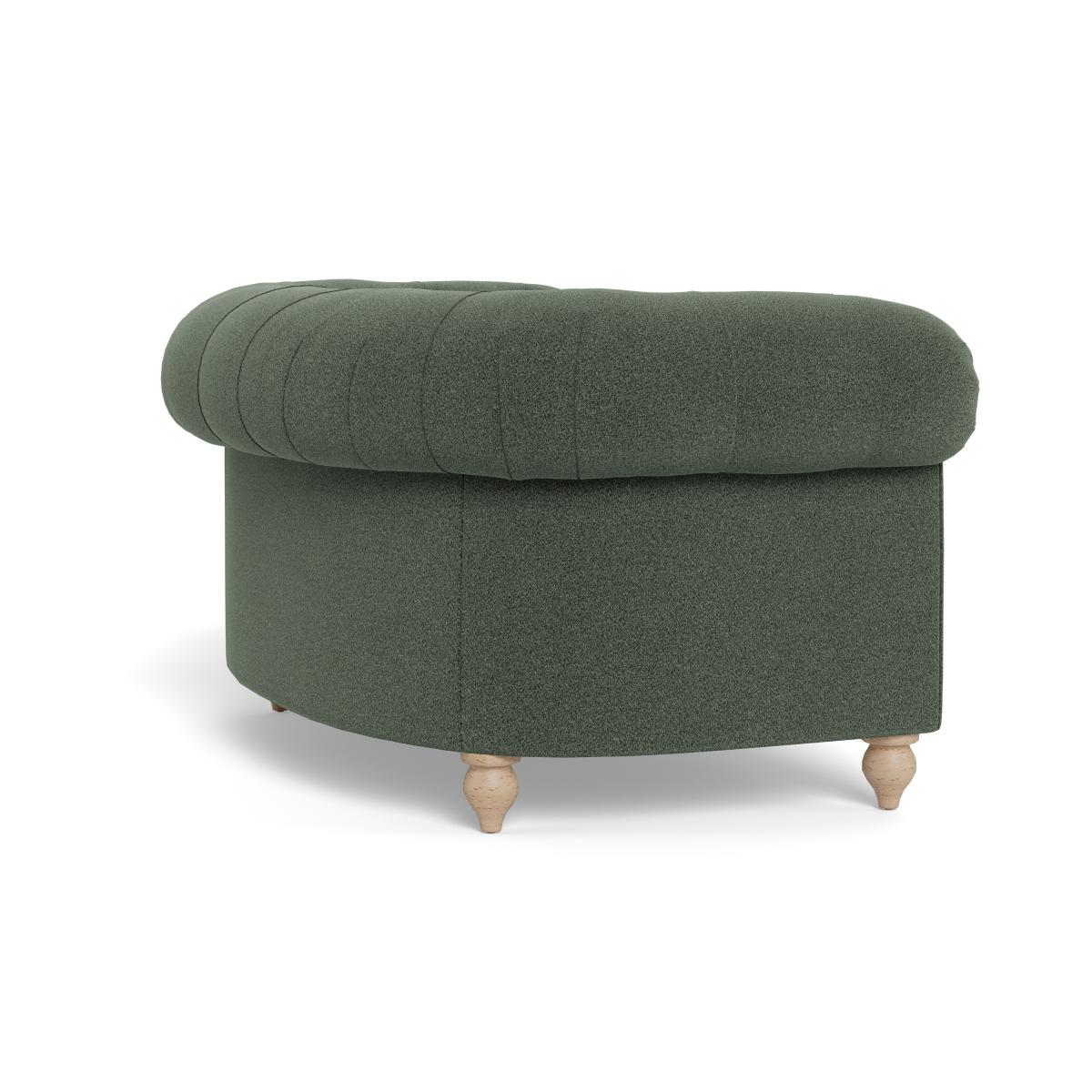 Heal's Fitzrovia Loveseat Boucle Fern Natural Feet – image 4