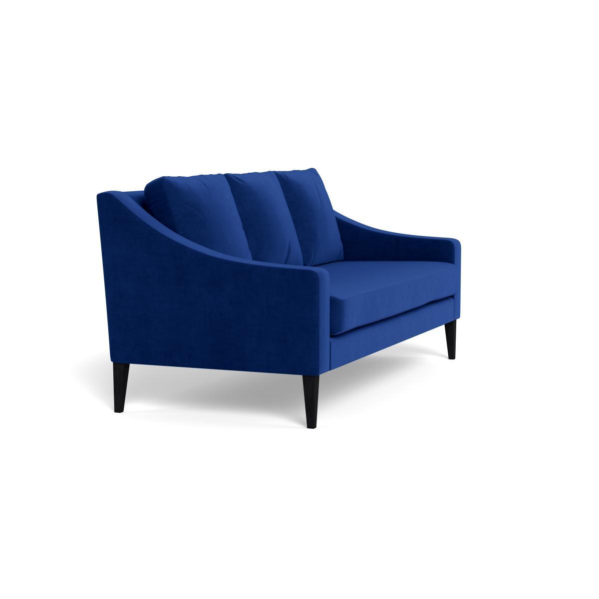 Heal's Richmond 3 Seater Sofa Smart Luxe Velvet Azure Natural Ash Feet - Heal's UK Furniture – image 2