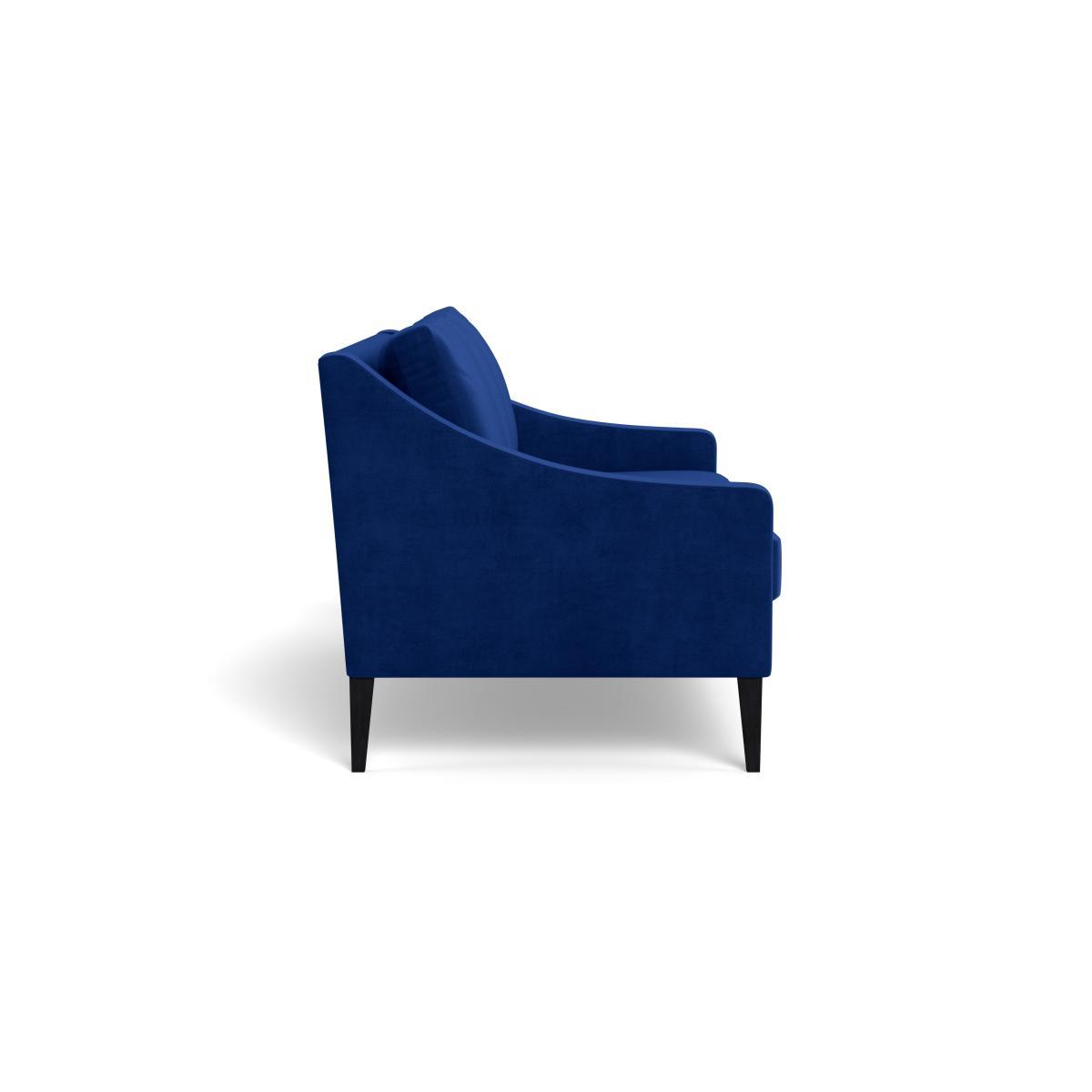 Heal's Richmond 3 Seater Sofa Smart Luxe Velvet Azure Natural Ash Feet - Heal's UK Furniture – image 3