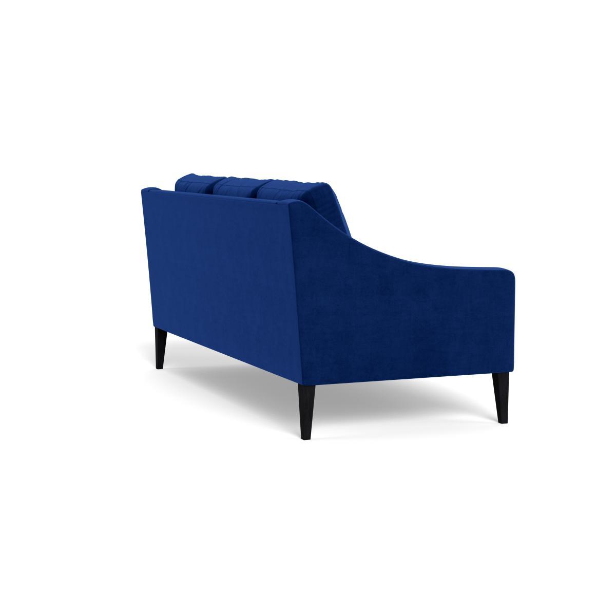 Heal's Richmond 3 Seater Sofa Smart Luxe Velvet Azure Natural Ash Feet - Heal's UK Furniture – image 4
