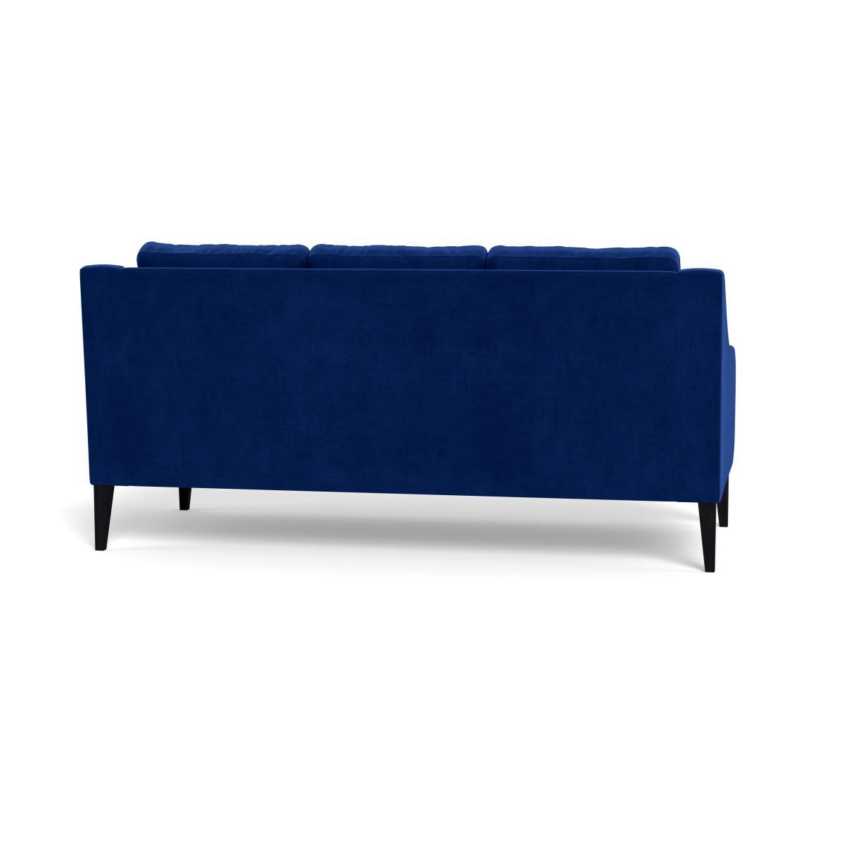 Heal's Richmond 3 Seater Sofa Smart Luxe Velvet Azure Natural Ash Feet - Heal's UK Furniture – image 5