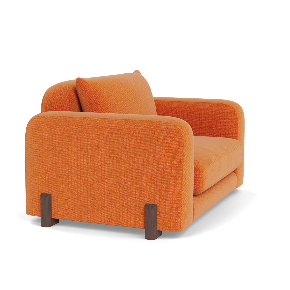 Heal's Nuvola Loveseat Tejo Recycled Zinnia Walnut Stained Feet – image 2