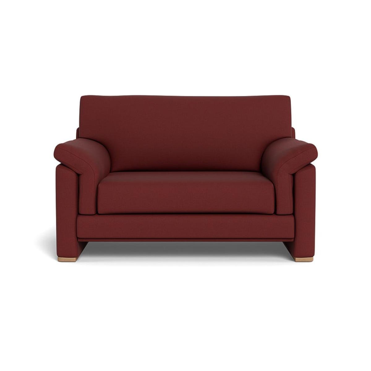 Heal's Paris II Loveseat Capelo Linen-Cotton Etruscan Red Natural Feet – image 2