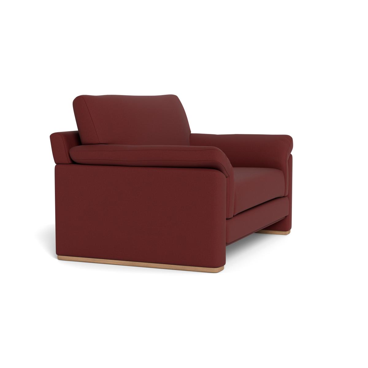 Heal's Paris II Loveseat Capelo Linen-Cotton Etruscan Red Natural Feet – image 3