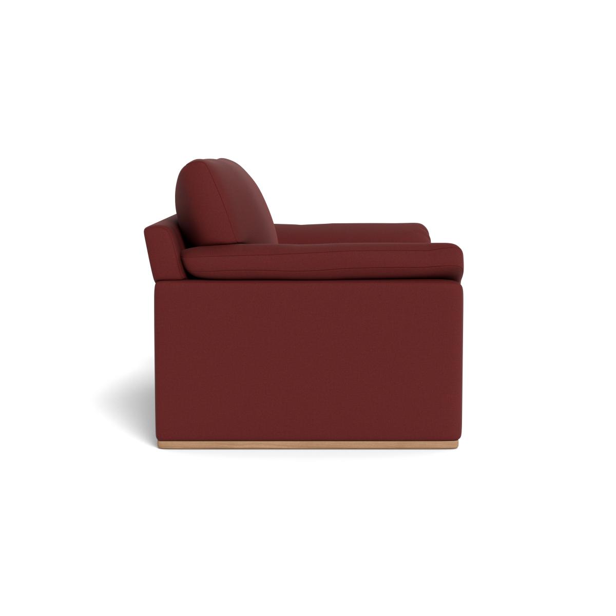 Heal's Paris II Loveseat Capelo Linen-Cotton Etruscan Red Natural Feet – image 4