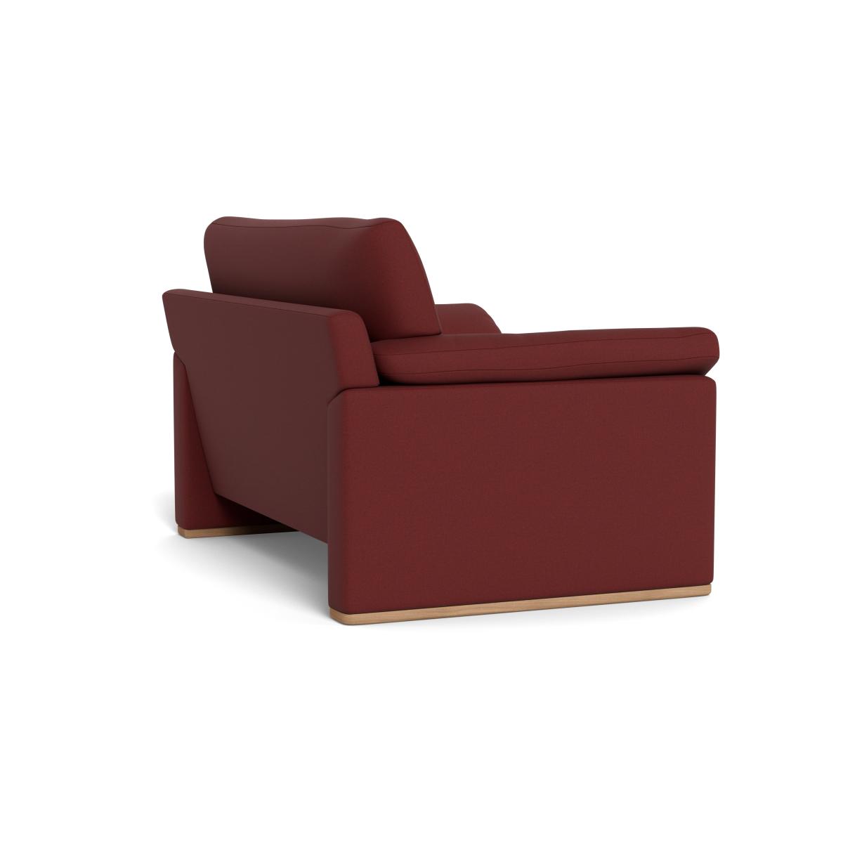 Heal's Paris II Loveseat Capelo Linen-Cotton Etruscan Red Natural Feet – image 5