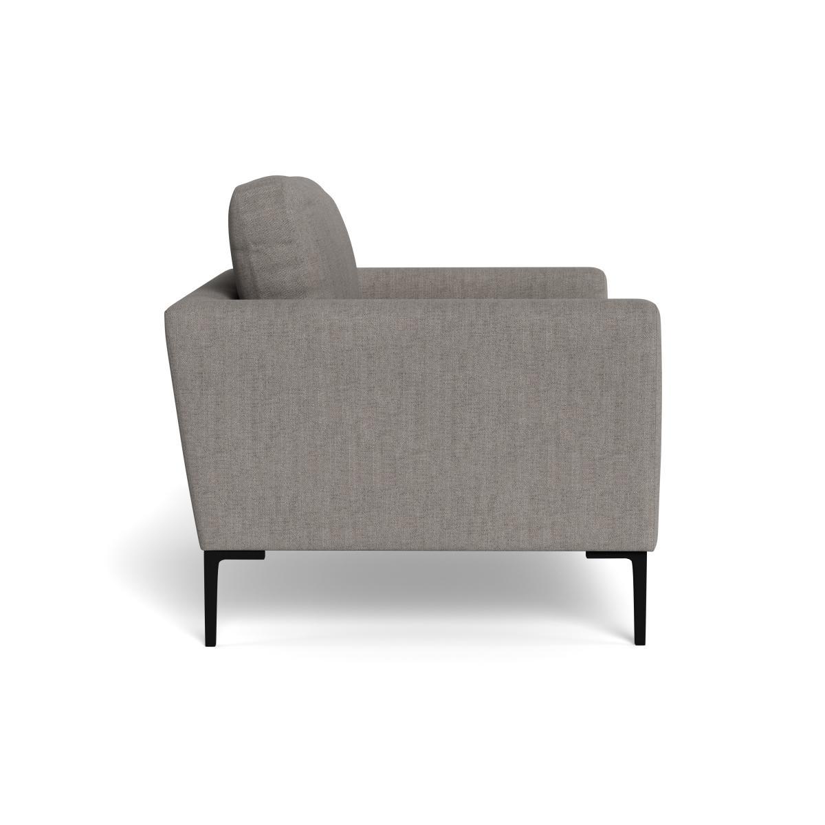 Heal's Eton Loveseat Broad Weave Pebble Brass Feet - Heal's UK Furniture – image 3