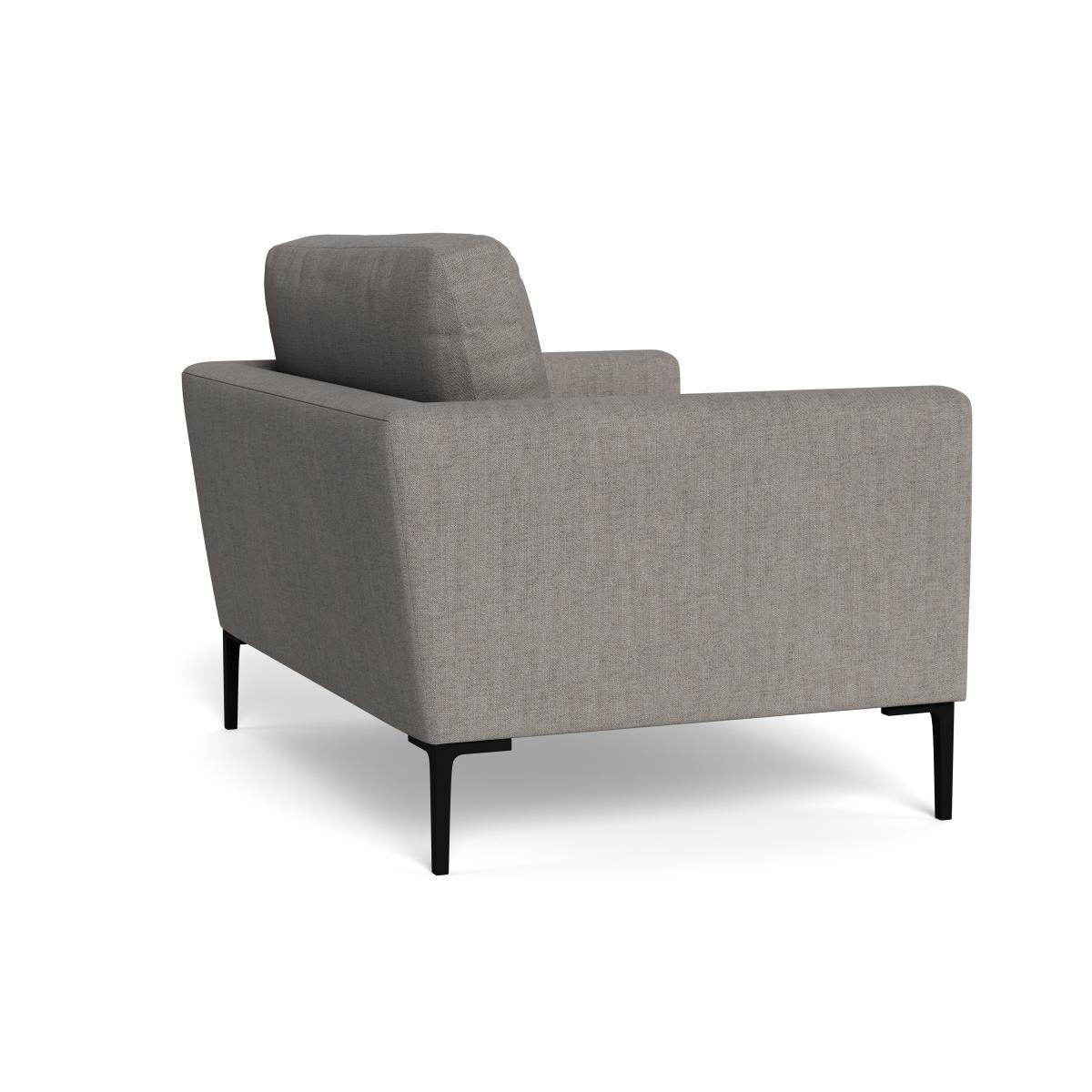 Heal's Eton Loveseat Broad Weave Pebble Brass Feet - Heal's UK Furniture – image 4