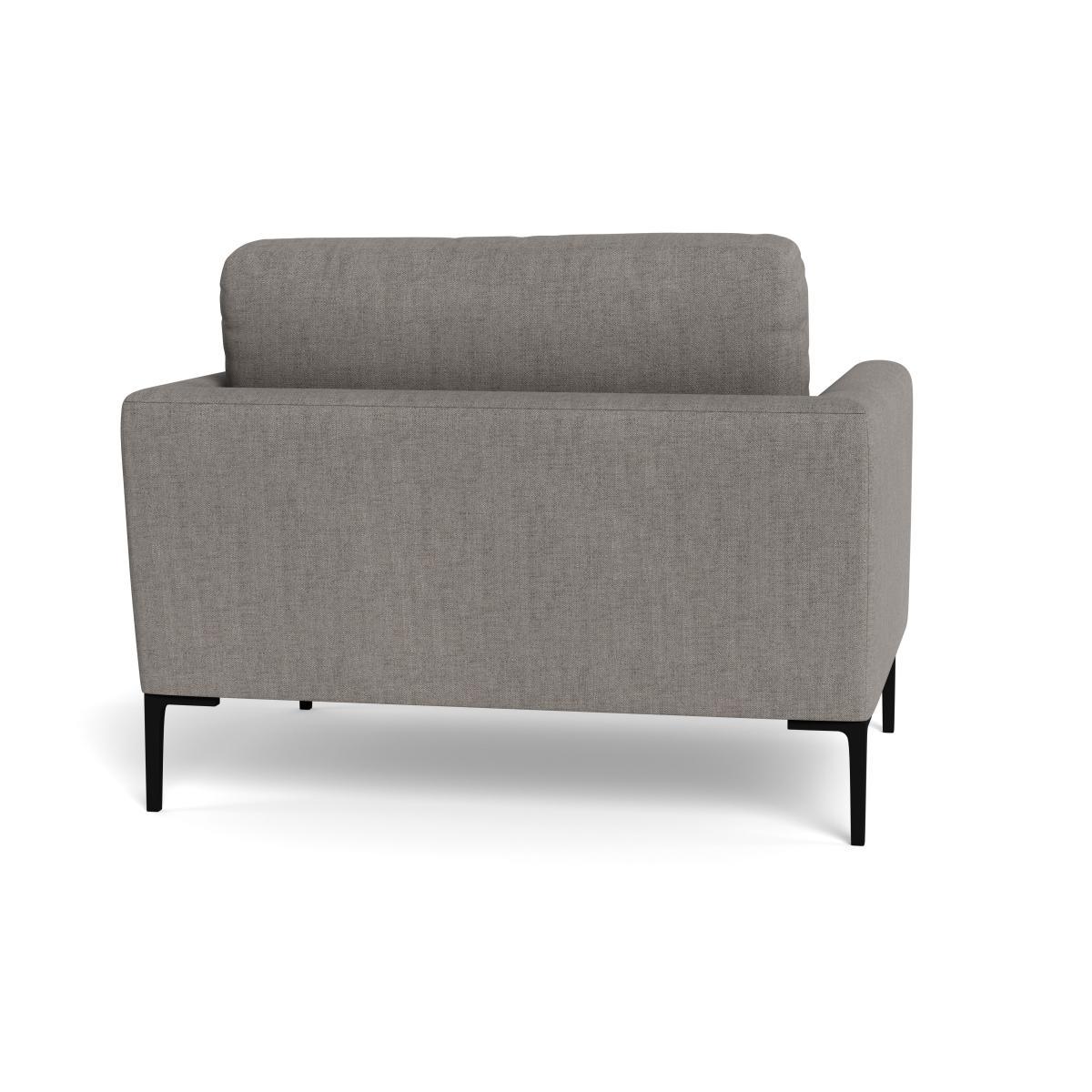 Heal's Eton Loveseat Broad Weave Pebble Brass Feet - Heal's UK Furniture – image 5