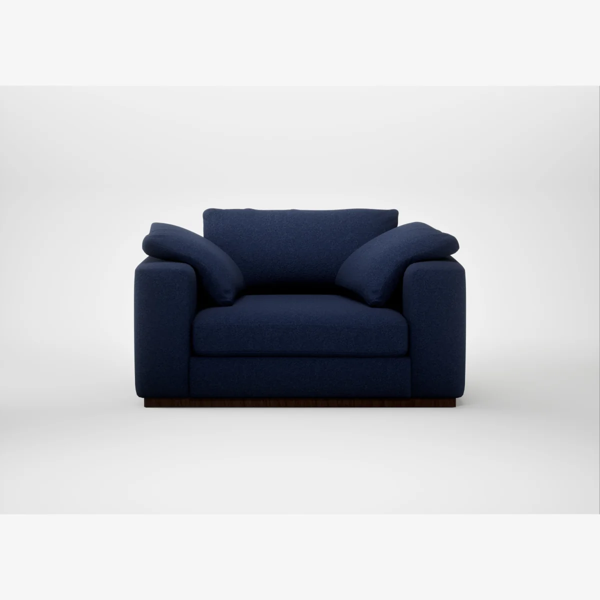 Heal's Trento Loveseat Melton Wool New Navy – image 1