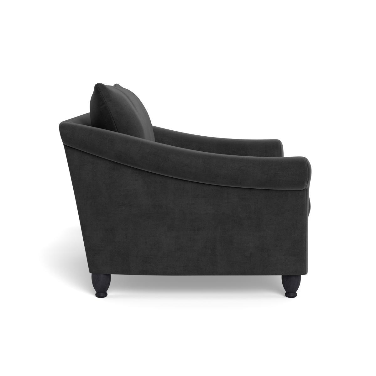 Heal's Devon Loveseat Smart Luxe Velvet Nickel Natural Ash Feet - Heal's UK Furniture – image 3