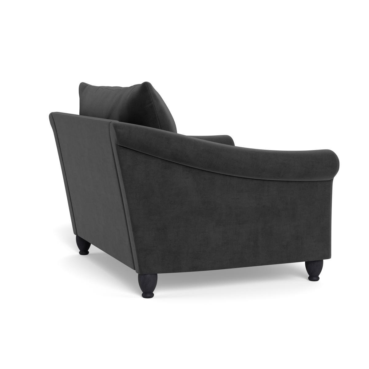 Heal's Devon Loveseat Smart Luxe Velvet Nickel Natural Ash Feet - Heal's UK Furniture – image 4