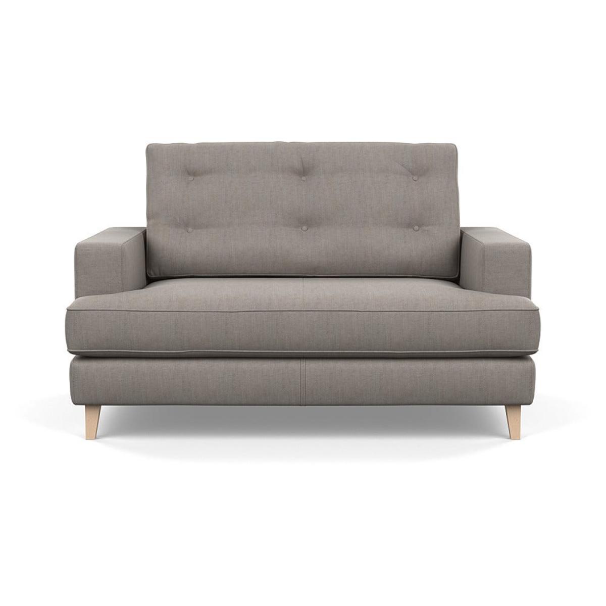 Heal's Mistral Loveseat Broad Weave Pebble Natural Feet – image 2