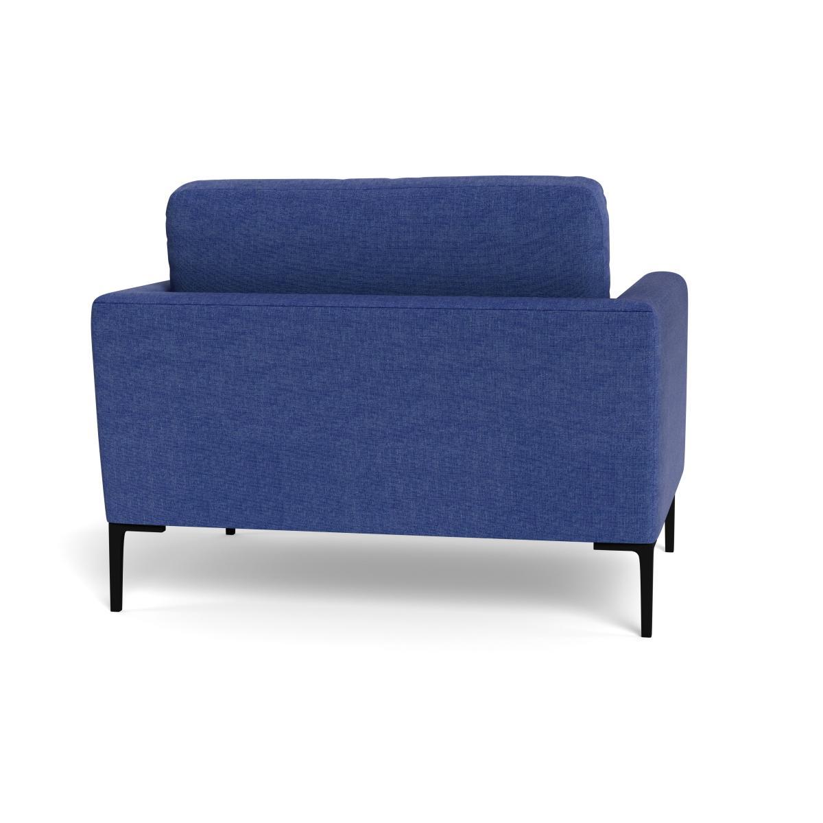 Heal's Eton Loveseat Brushed Cotton Cobalt Brass Feet - Heal's UK Furniture – image 5