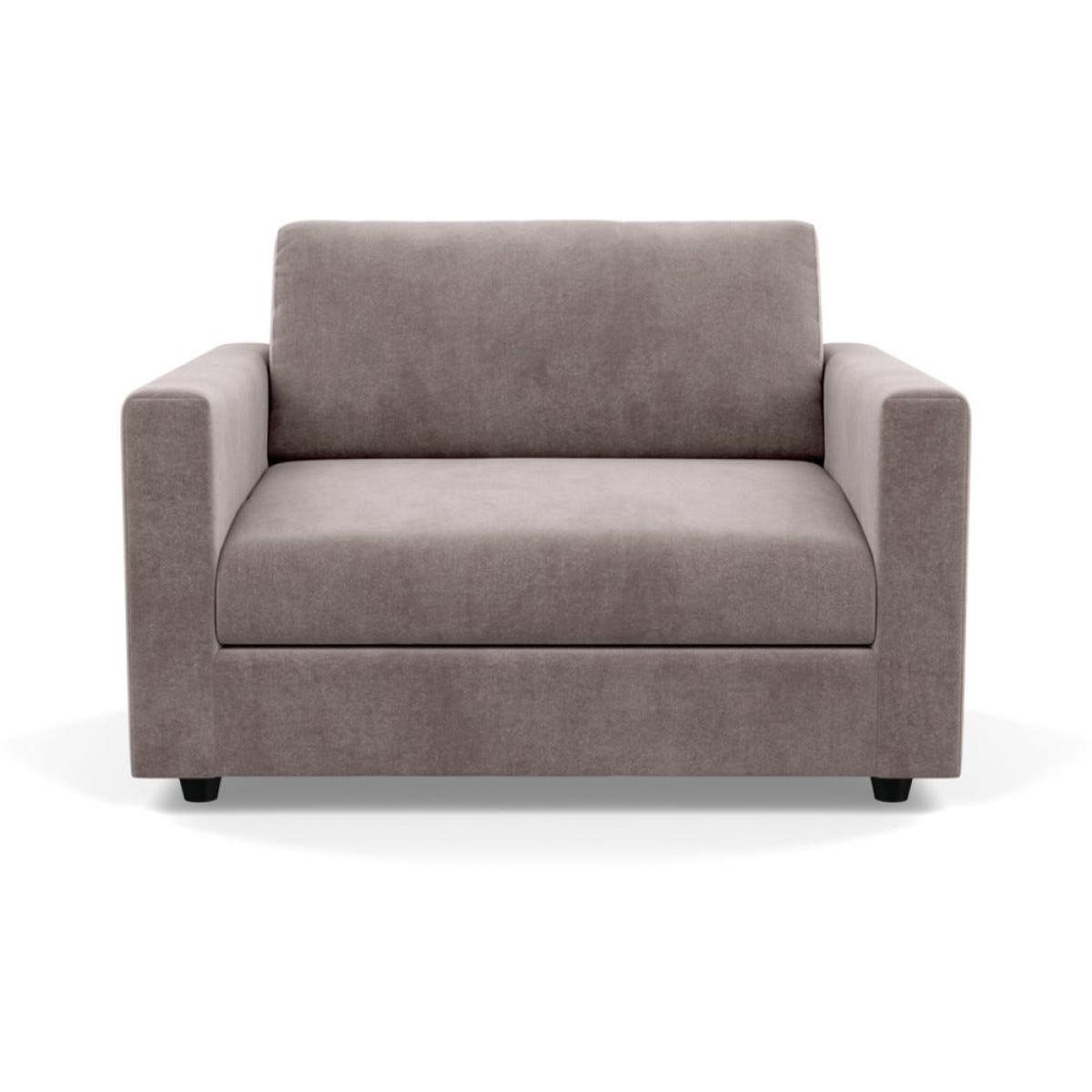 Heal's Nimbus II Loveseat Smart Luxe Velvet Mushroom Black Feet – image 2