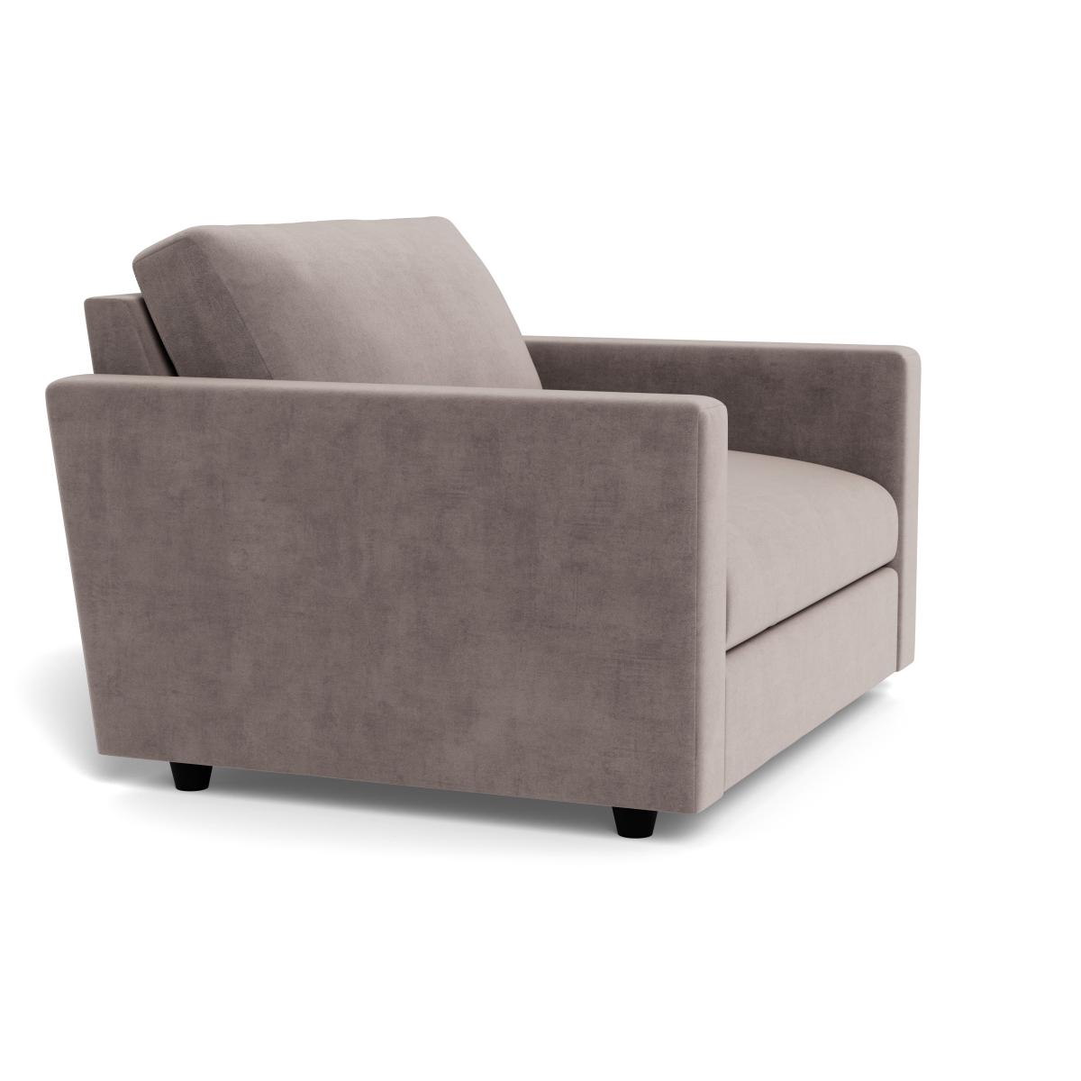 Heal's Nimbus II Loveseat Smart Luxe Velvet Mushroom Black Feet – image 3