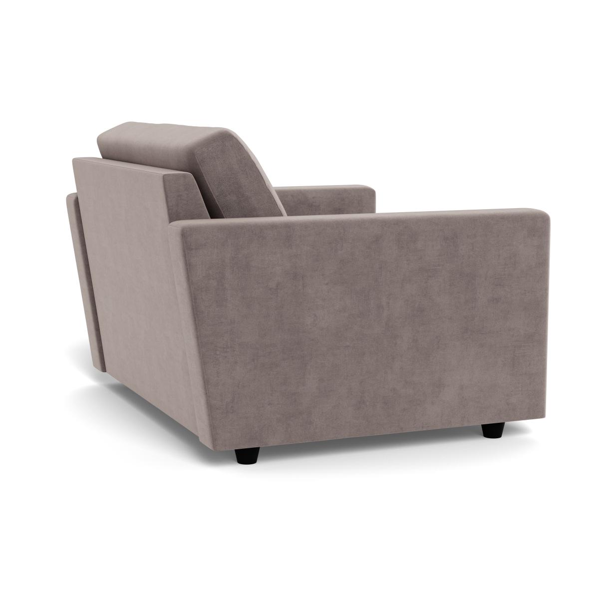 Heal's Nimbus II Loveseat Smart Luxe Velvet Mushroom Black Feet – image 5