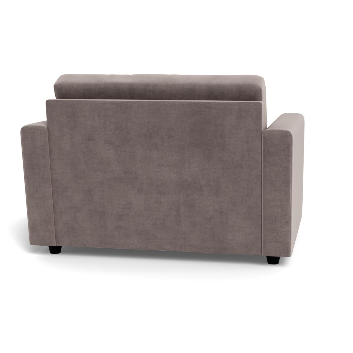Heal's Nimbus II Loveseat Smart Luxe Velvet Mushroom Black Feet – image 6