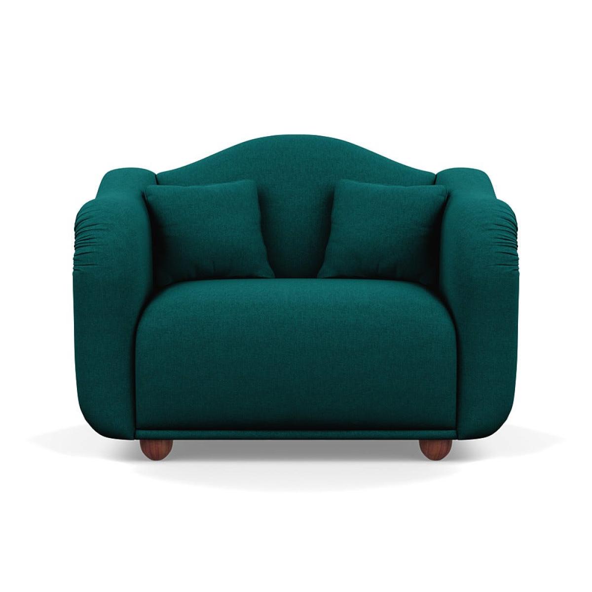 Heal's Tetbury Loveseat Brushed Cotton Pine Walnut Stained Beech Feet – image 2