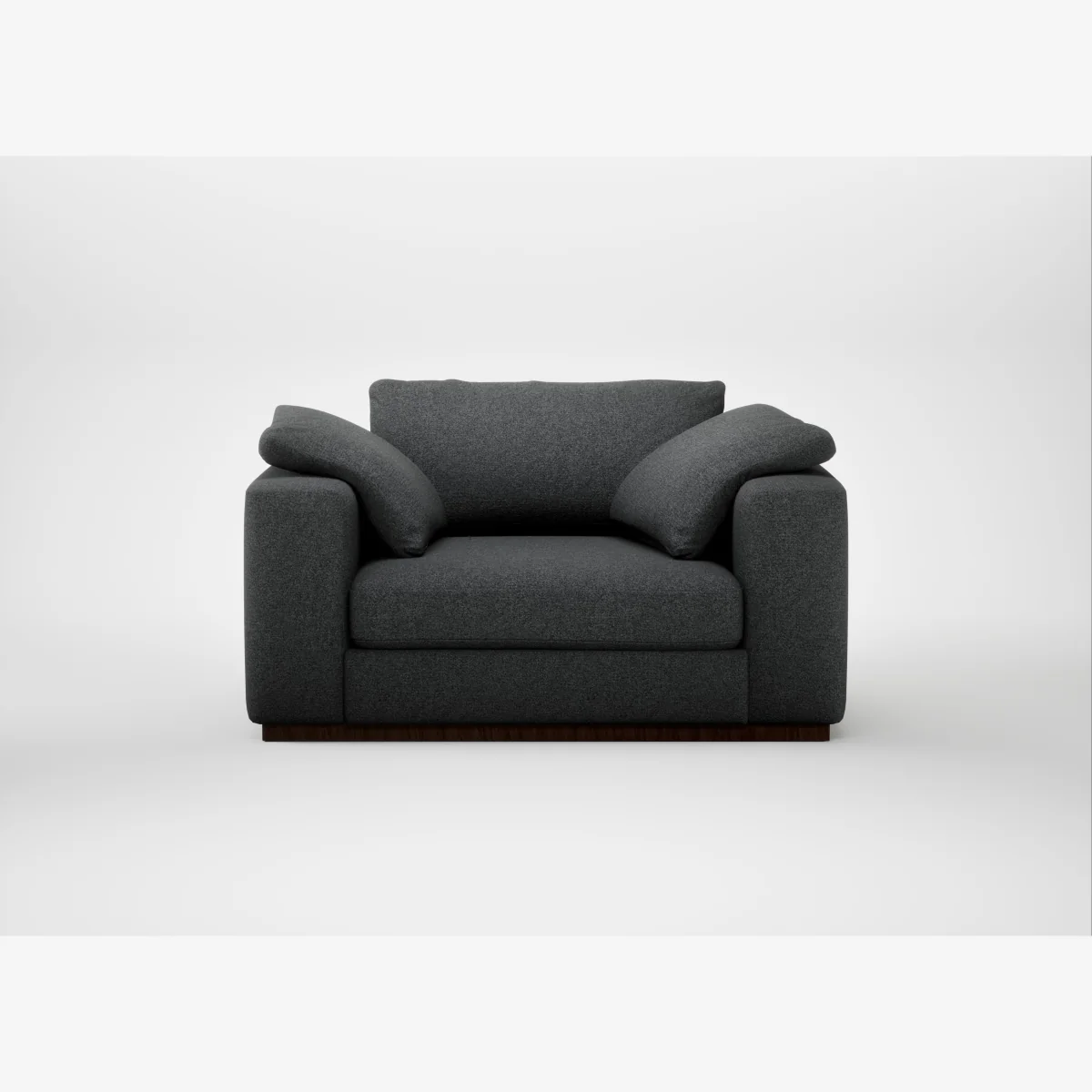 Heal's Trento Loveseat Melton Wool Granite – image 1