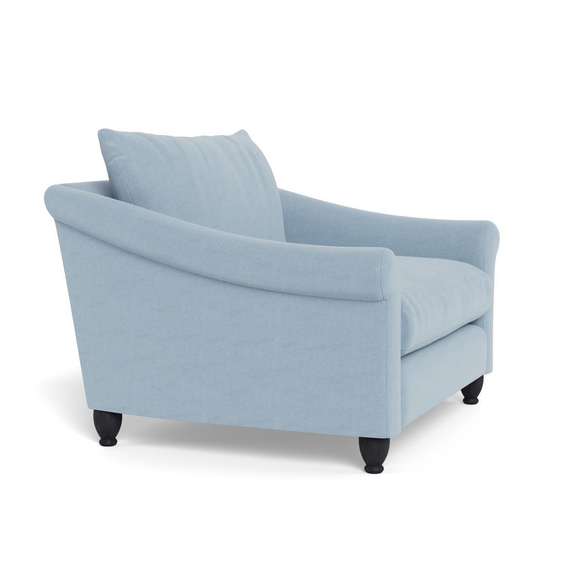 Heal's Devon Loveseat Capelo LinenCotton Sea Shanty Walnut Stain Beech Feet - Heal's UK Furniture – image 2