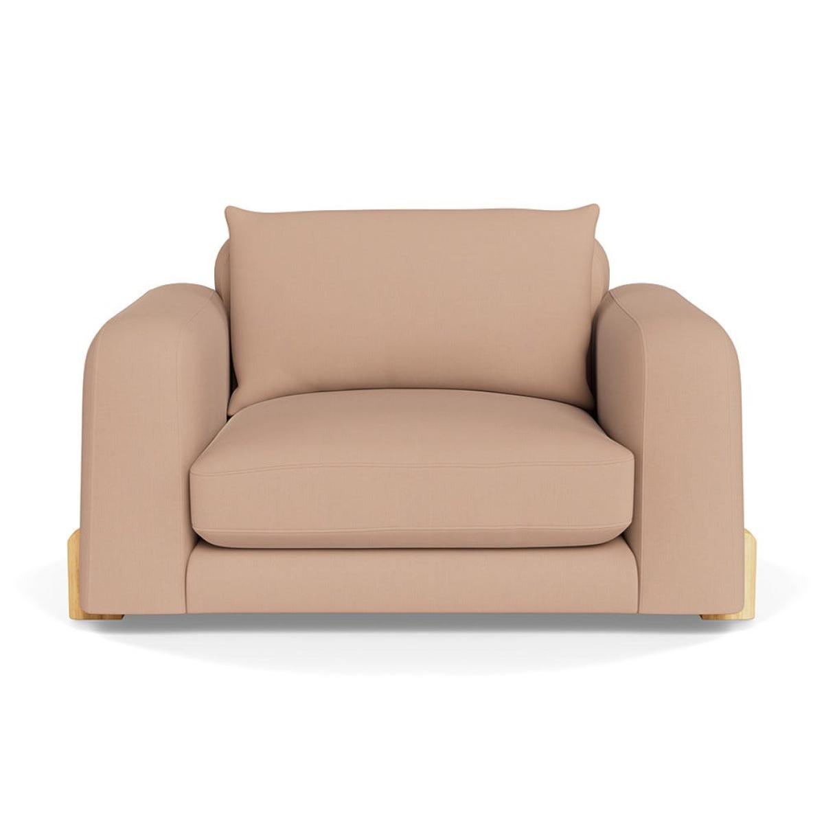 Heal's Nuvola Loveseat Capelo Linen-Cotton Rosedale Natural Feet – image 2